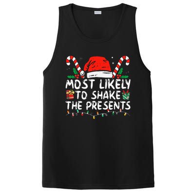 Most Likely To Shake The Presents Family Matching Christmas PosiCharge Competitor Tank