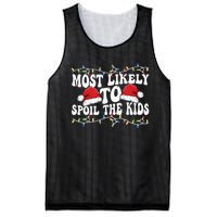 Most Likely To Spoil  Matching Family Xmas Family  Mesh Reversible Basketball Jersey Tank