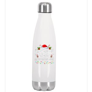 Most Likely To Watch All The Football Games Family Christmas Stainless Steel Insulated Water Bottle