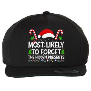 Most Likely To Forget The Hidden Presents Christmas Family Wool Snapback Cap