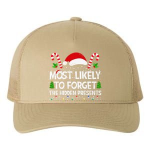 Most Likely To Forget The Hidden Presents Christmas Family Yupoong Adult 5-Panel Trucker Hat