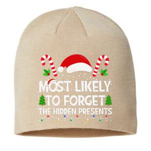 Most Likely To Forget The Hidden Presents Christmas Family Sustainable Beanie