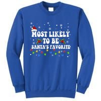 Most Likely To Christmas Be SantaS Favorite Matching Family Gift Sweatshirt