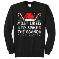 Most Likely To Spike The Eggnog Family Matching Christmas Sweatshirt