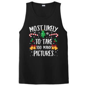 Most Likely To Take Too Y Pictures Matching Christmas Gift PosiCharge Competitor Tank