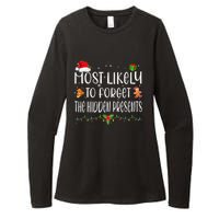 Most Likely To Forget The Hidden Presents Christmas Pajamas Womens CVC Long Sleeve Shirt