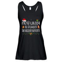 Most Likely To Forget The Hidden Presents Christmas Pajamas Ladies Essential Flowy Tank