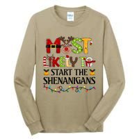 Most Likely To Start The Shenanigans Christmas Family Xmas Tall Long Sleeve T-Shirt