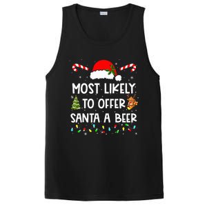 Most Likely To Offer Santa A Beer Drinking Christmas  PosiCharge Competitor Tank