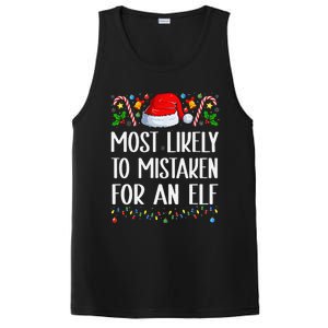 Most Likely To Be Mistaken For An Elf Christmas Pajamas PosiCharge Competitor Tank