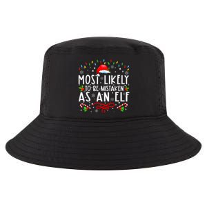 Most Likely To Be Mistaken As An Elf Funny Family Christmas Cool Comfort Performance Bucket Hat