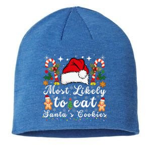 Most Likely To Eat Santa's Cookies Christmas Matching Family  Sustainable Beanie