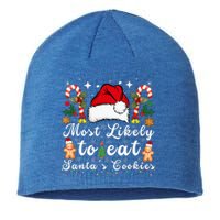 Most Likely To Eat Santa's Cookies Christmas Matching Family  Sustainable Beanie