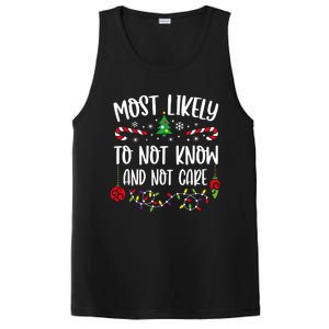 Most Likely To Not Know And Not Care Xmas Family Christmas PosiCharge Competitor Tank