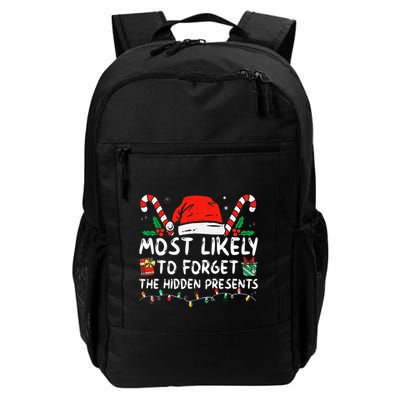Most Likely To Forget The Hidden Presents Family Christmas Backpack