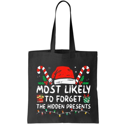 Most Likely To Forget The Hidden Presents Family Christmas Bag