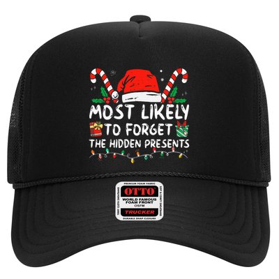 Most Likely To Forget The Hidden Presents Family Christmas Trucker Hat