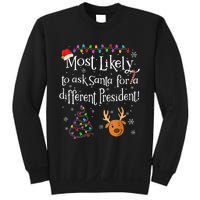 Most Likely To Ask Santa For A Different President Christmas Sweatshirt