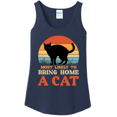 Most Likely To Bring Home A Cat Ladies Essential Tank