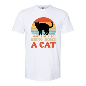 Most Likely To Bring Home A Cat Softstyle® CVC T-Shirt