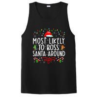 Most Likely To Boss Santa Around Family Matching Christmas PosiCharge Competitor Tank