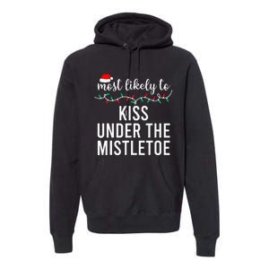 Most Likely To Christmas Matching Family Pajamas Premium Hoodie