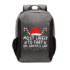 Most Likely To Fart On Santa's Lap Family Christmas Holiday Vector Backpack