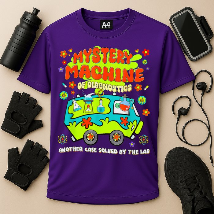Med Lab Tech Lab Week 2025 Mystery Machine Cooling Performance Crew T-Shirt
