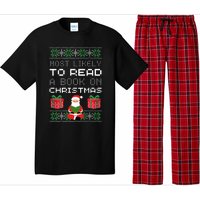 Most Likely To Read A Book On Christmas Pajama Set