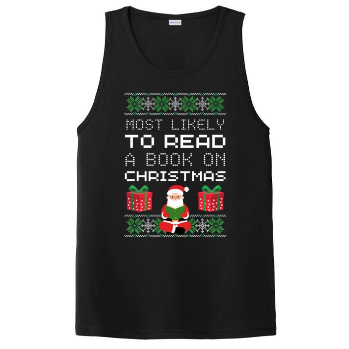 Most Likely To Read A Book On Christmas PosiCharge Competitor Tank