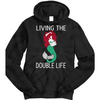 Mermaid Living The Double Life Tie Dye Hoodie