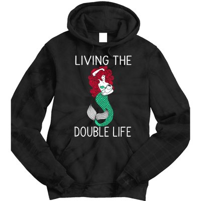 Mermaid Living The Double Life Tie Dye Hoodie