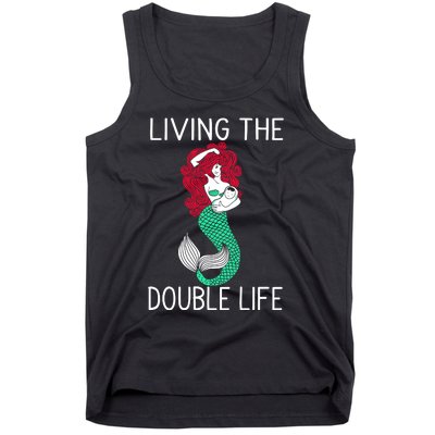 Mermaid Living The Double Life Tank Top