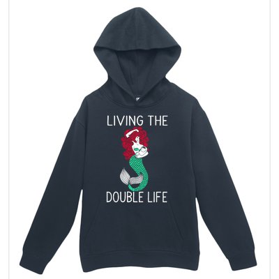 Mermaid Living The Double Life Urban Pullover Hoodie