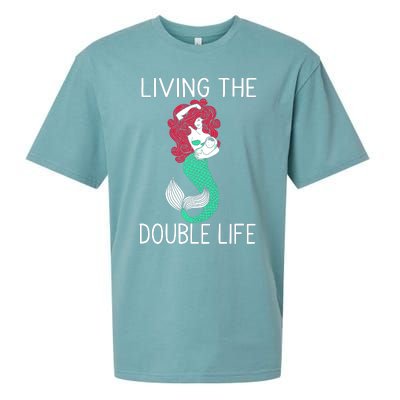 Mermaid Living The Double Life Sueded Cloud Jersey T-Shirt