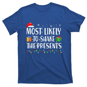 Most Likely To Shake The Presents Christmas Family Matching T-Shirt