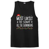 Most Likely To Start All The Shenanigans Funny Family PosiCharge Competitor Tank