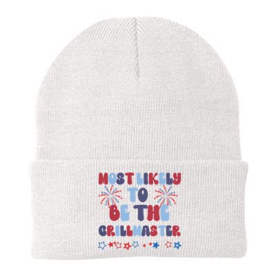 Most Likely To Be The Grillmaster Knit Cap Winter Beanie