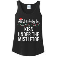 Most Likely To Christmas Matching Family Pajamas Funny Ladies Essential Tank