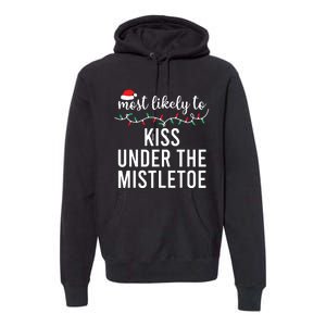 Most Likely To Christmas Matching Family Pajamas Funny Premium Hoodie