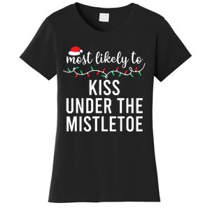 Most Likely To Christmas Matching Family Pajamas Funny Women's T-Shirt