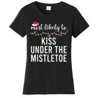 Most Likely To Christmas Matching Family Pajamas Funny Women's T-Shirt