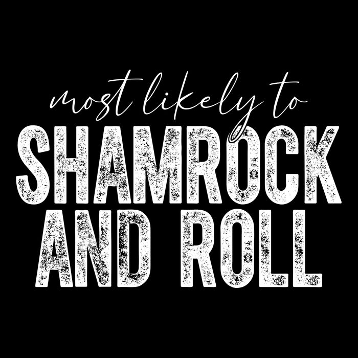 Most Likely To Be Shamrock And Roll Funny St Patricks Day Backpack