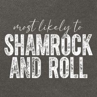 Most Likely To Be Shamrock And Roll Funny St Patricks Day Cotton Canvas Backpack