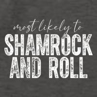 Most Likely To Be Shamrock And Roll Funny St Patricks Day Vector Backpack
