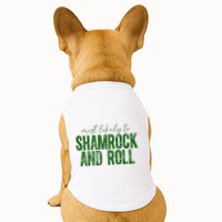 Most Likely To Be Shamrock And Roll Funny St Patricks Day Doggie Tank