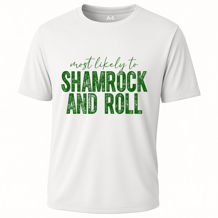 Most Likely To Be Shamrock And Roll Funny St Patricks Day Performance Shirt