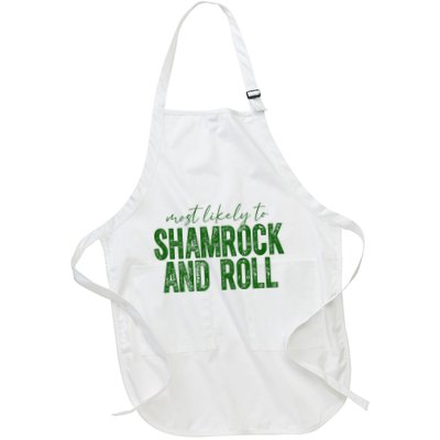 Most Likely To Be Shamrock And Roll Funny St Patricks Day Apron
