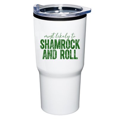 Most Likely To Be Shamrock And Roll Funny St Patricks Day Tumbler
