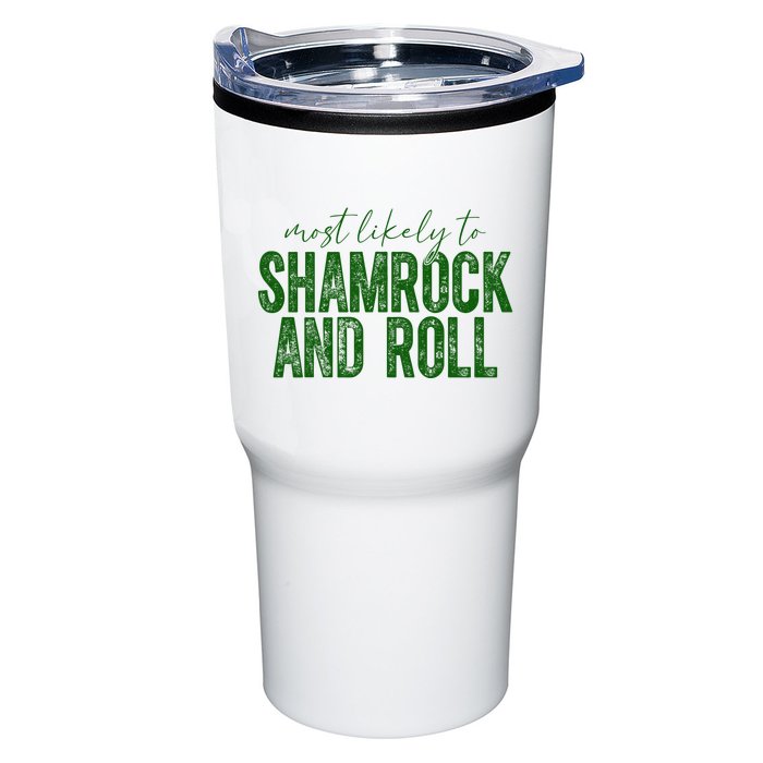 Most Likely To Be Shamrock And Roll Funny St Patricks Day Tumbler